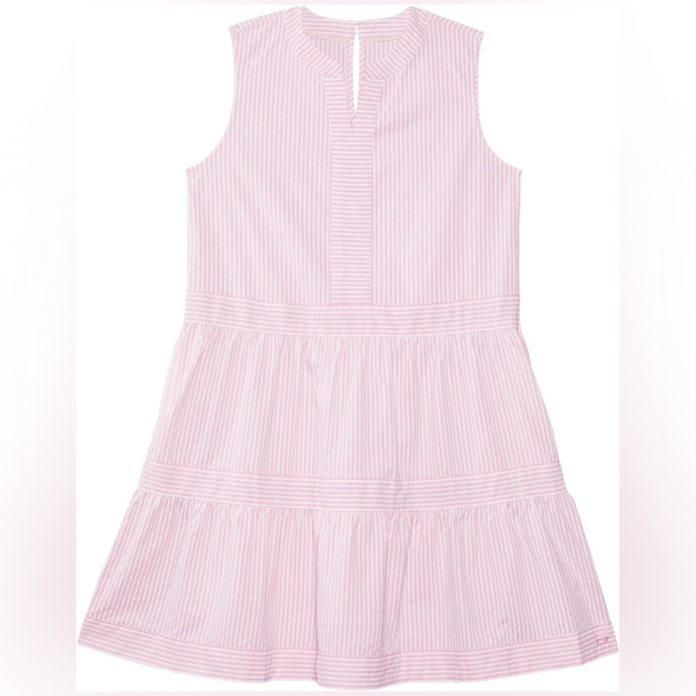 Vineyard Vines Girls Harbor Tiered Dress